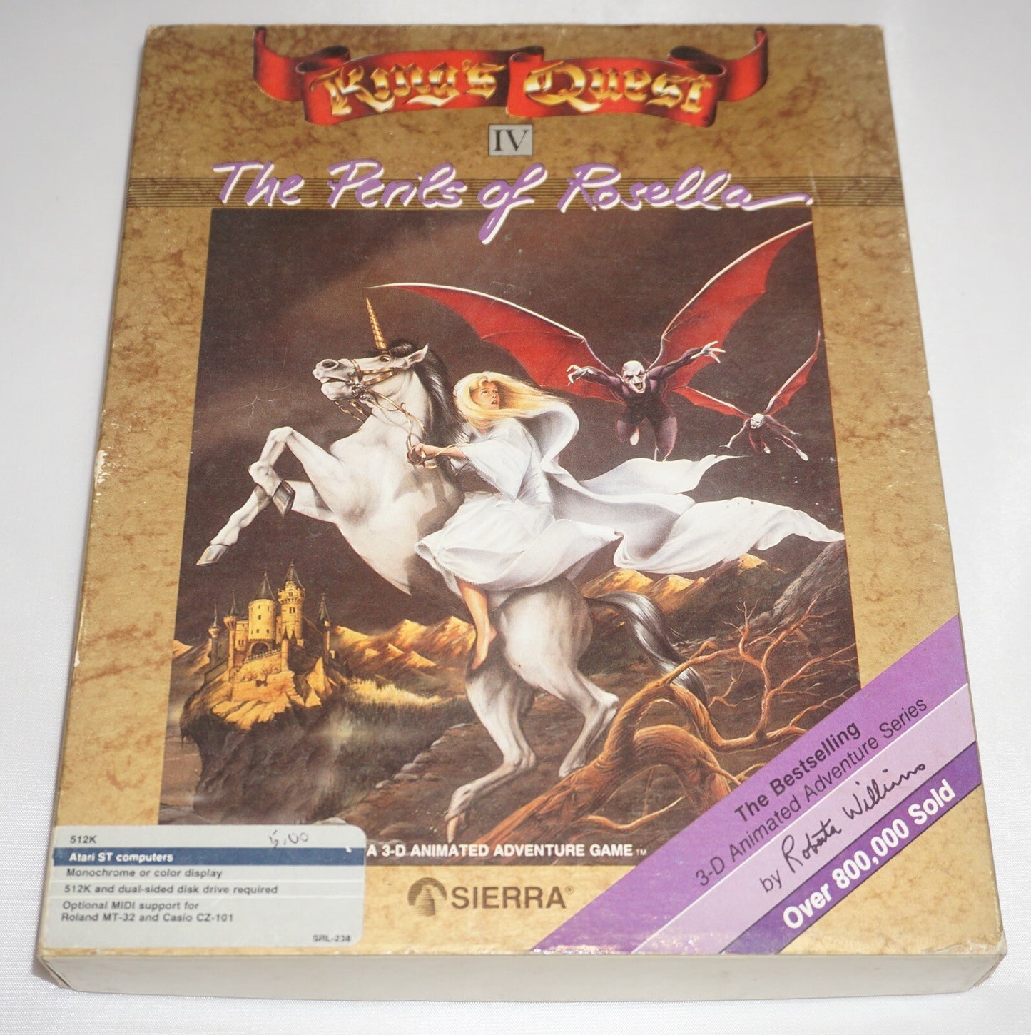 King's Quest IV: The Perils of Rosella (Atari ST PC) Complete in Box