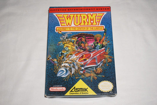 Wurm: Journey to the Center of the Earth (Nintendo NES) Complete in Box CIB