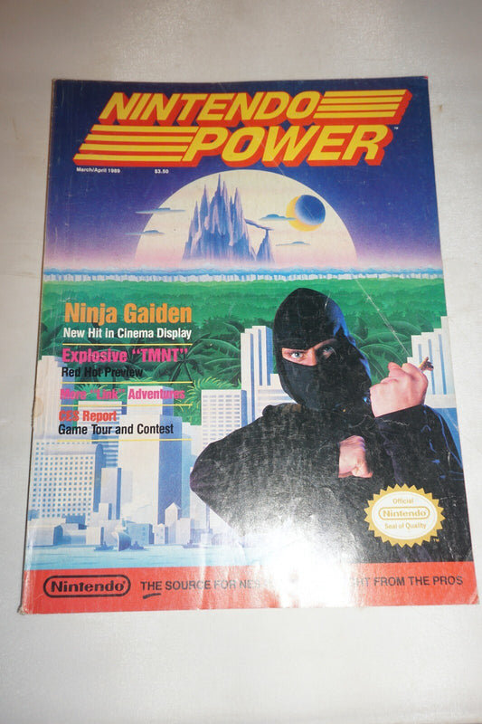 March/April 1989 Ninja Gaiden Nintendo Power Magazine #3 Poster