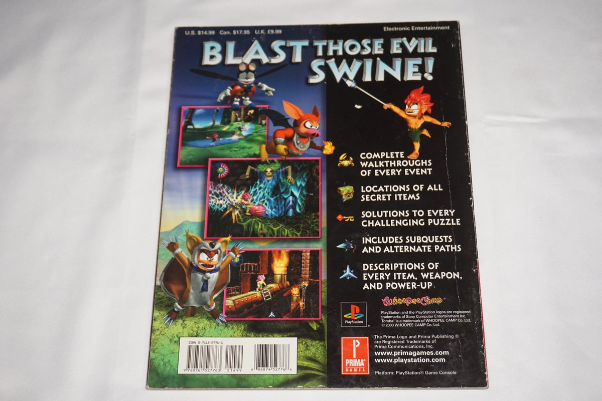Tomba 2 Brady Strategy Guide Playstation 1 ps1