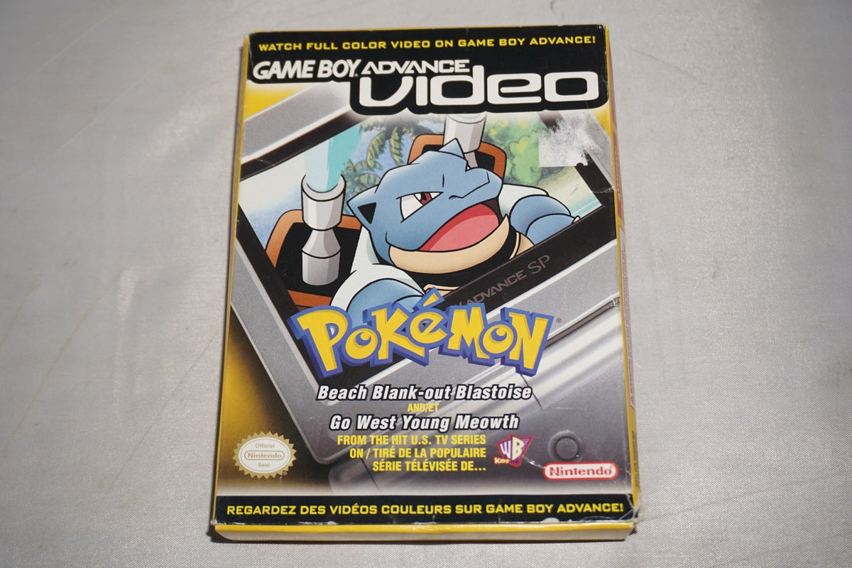 Pokemon Video Beach Blank Out West (Gameboy Advance GBA) Complete CIB Authentic