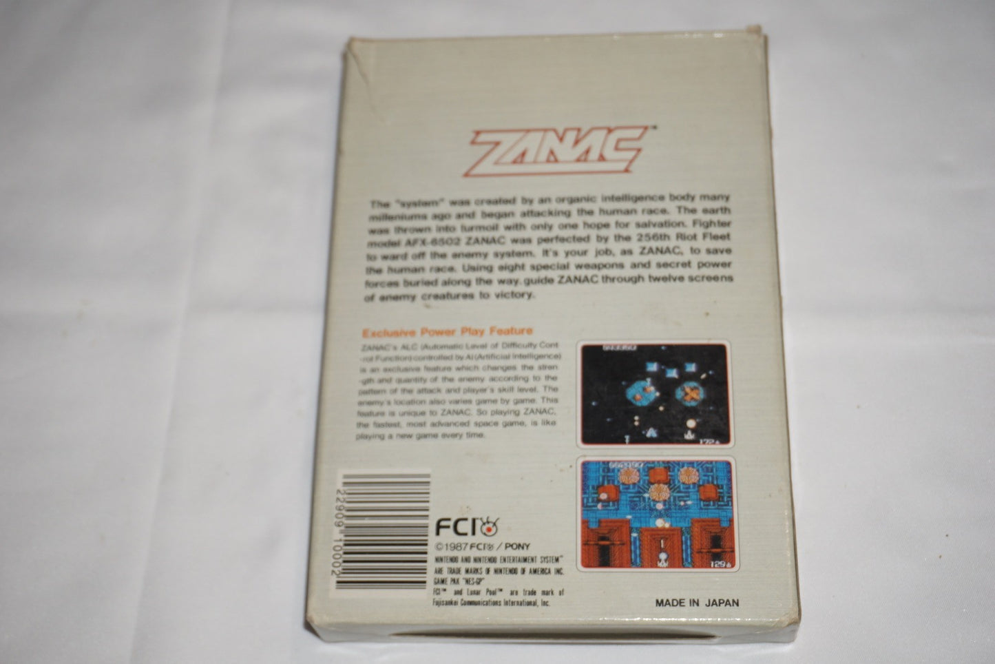 Zanac (Nintendo NES) Complete in Box CIB