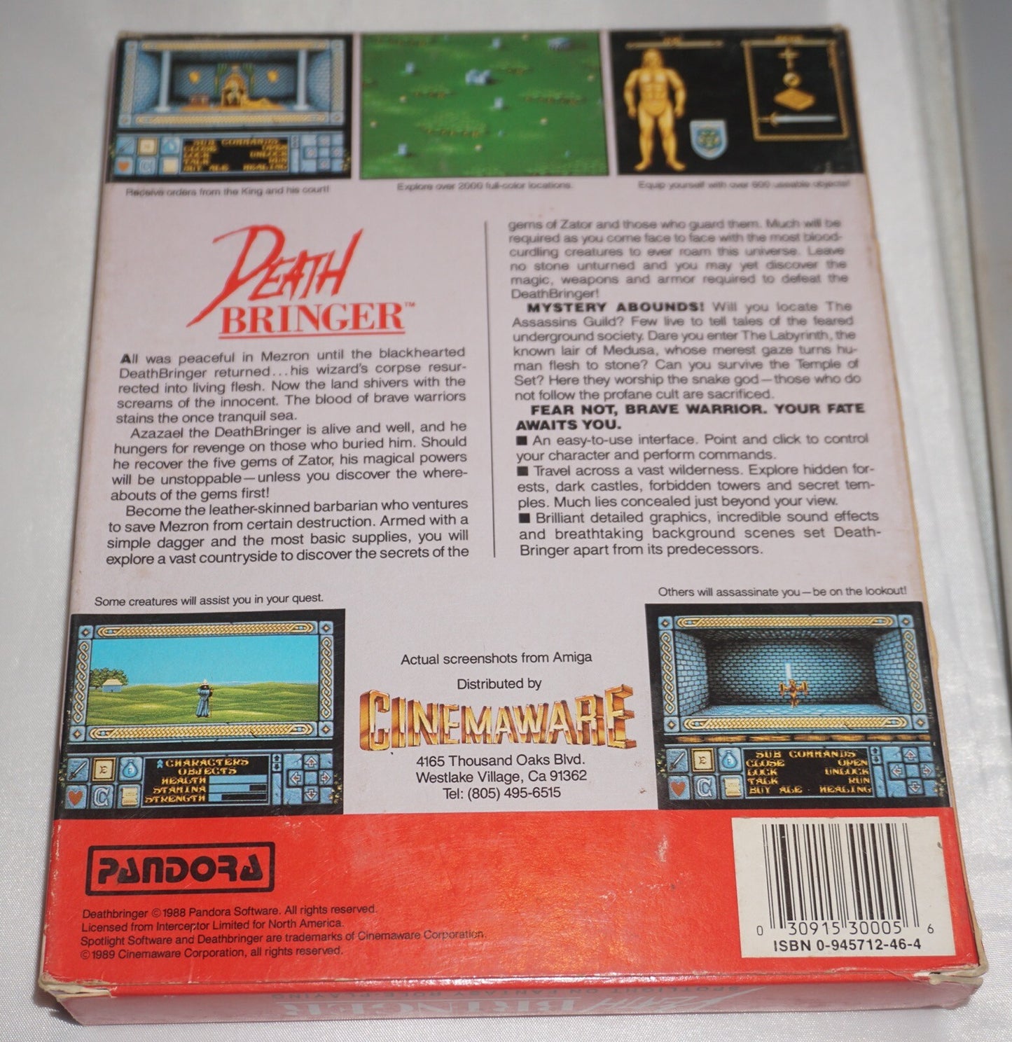 Death Bringer (Atari 520ST 1040ST PC) Complete w/ Poster