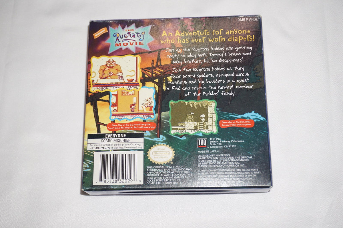 Rugrats Movie (Nintendo Game Boy Gameboy) Complete in Box w/ Poster CIB