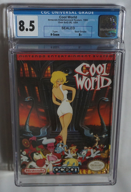 Cool World (Nintendo NES) CGC 8.5 B+ NEW Sealed