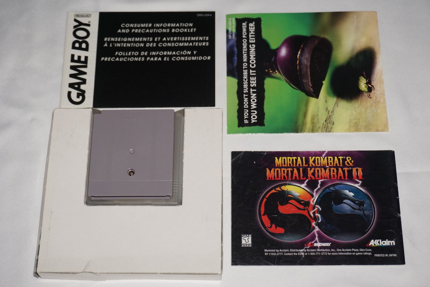 Turok Battle of the Bionosaurs (Gameboy Game Boy GB) Complete CIB Authentic