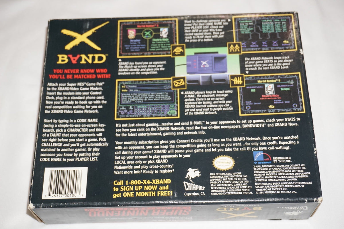 X Band Modem (Super Nintendo SNES) Complete in Box CIB