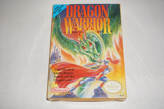 Dragon Warrior 1 (Nintendo NES) Complete in Box CIB Near Mint 1HP 1st Print #1