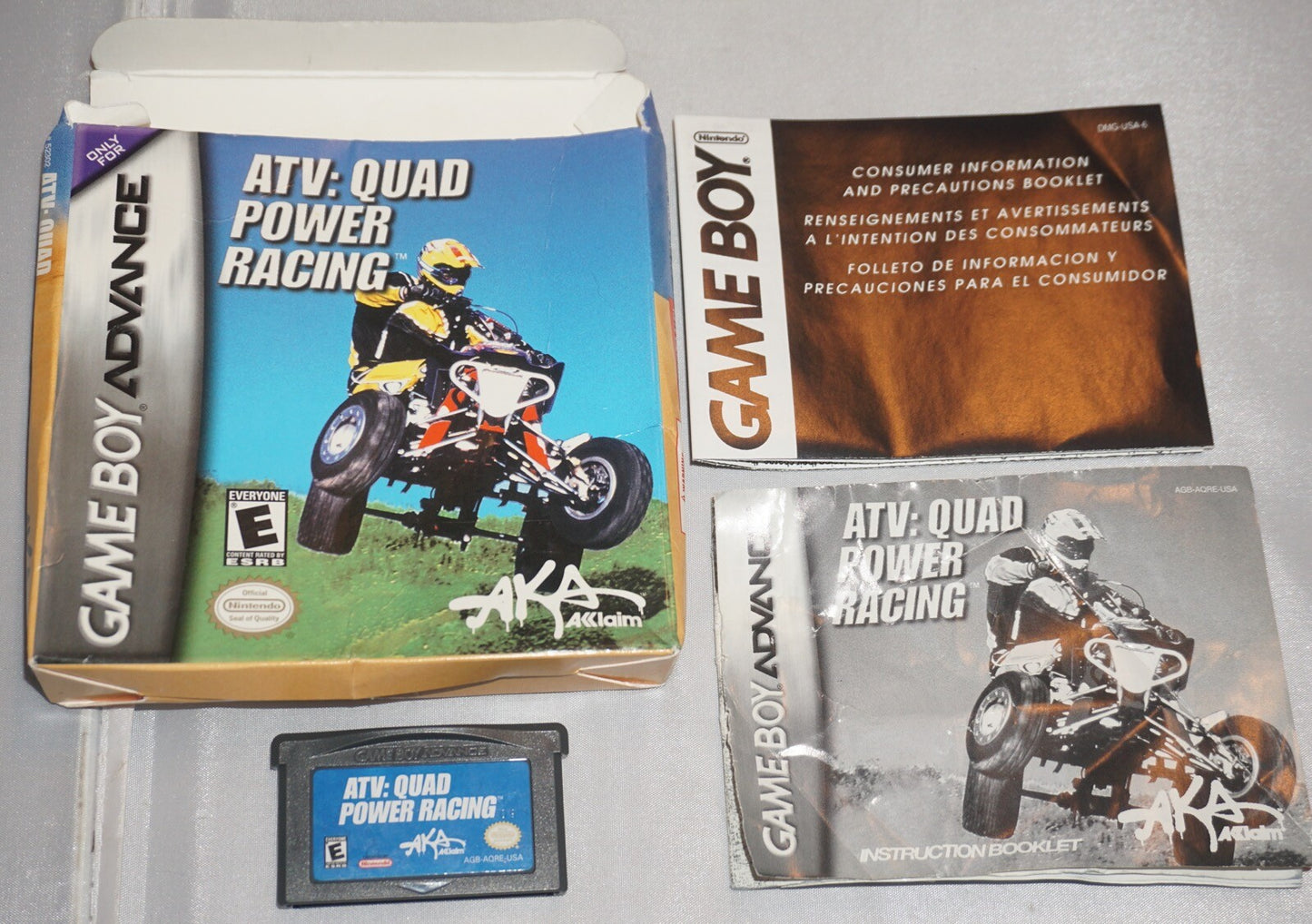 ATV Quad Power Racing (Nintendo Gameboy Advance Game Boy GBA) Complete CIB