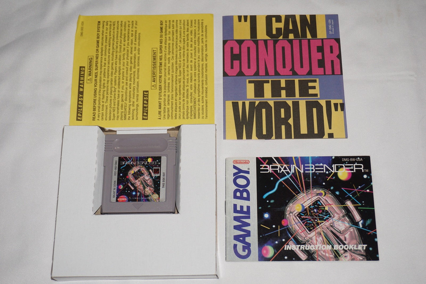Brain Bender (Nintendo Game Boy Game Boy) Complete in Box CIB