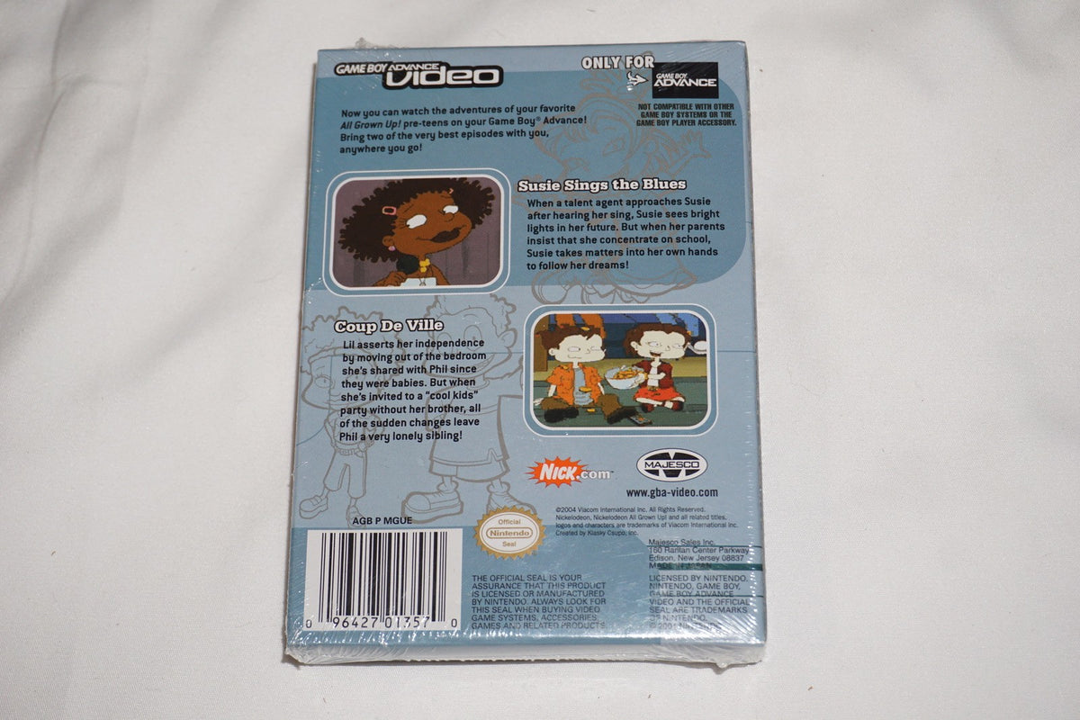 Nickelodeon All Grown Up Volume 1 Video (Game Boy Advance GBA) NEW Sealed