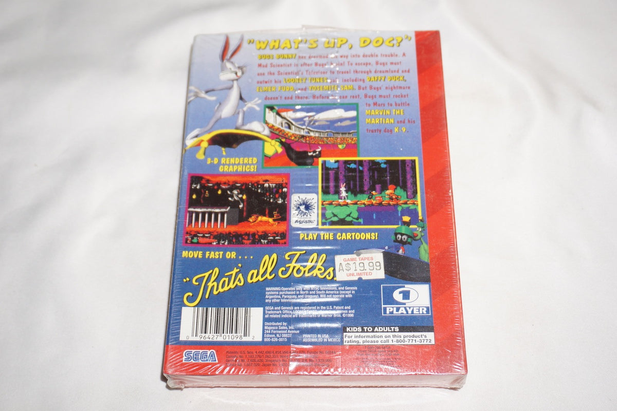 Bugs Bunny in Double Trouble (Sega Genesis) NEW Sealed in Box