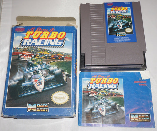 Al Unser's Turbo Racing (Nintendo NES) Complete in Box CIB