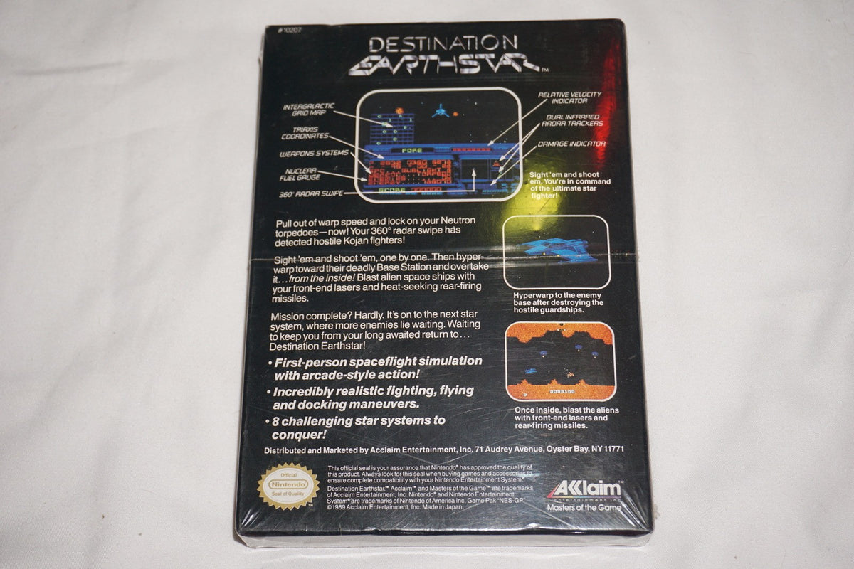 Destination Earthstar (Nintendo NES) NEW Sealed