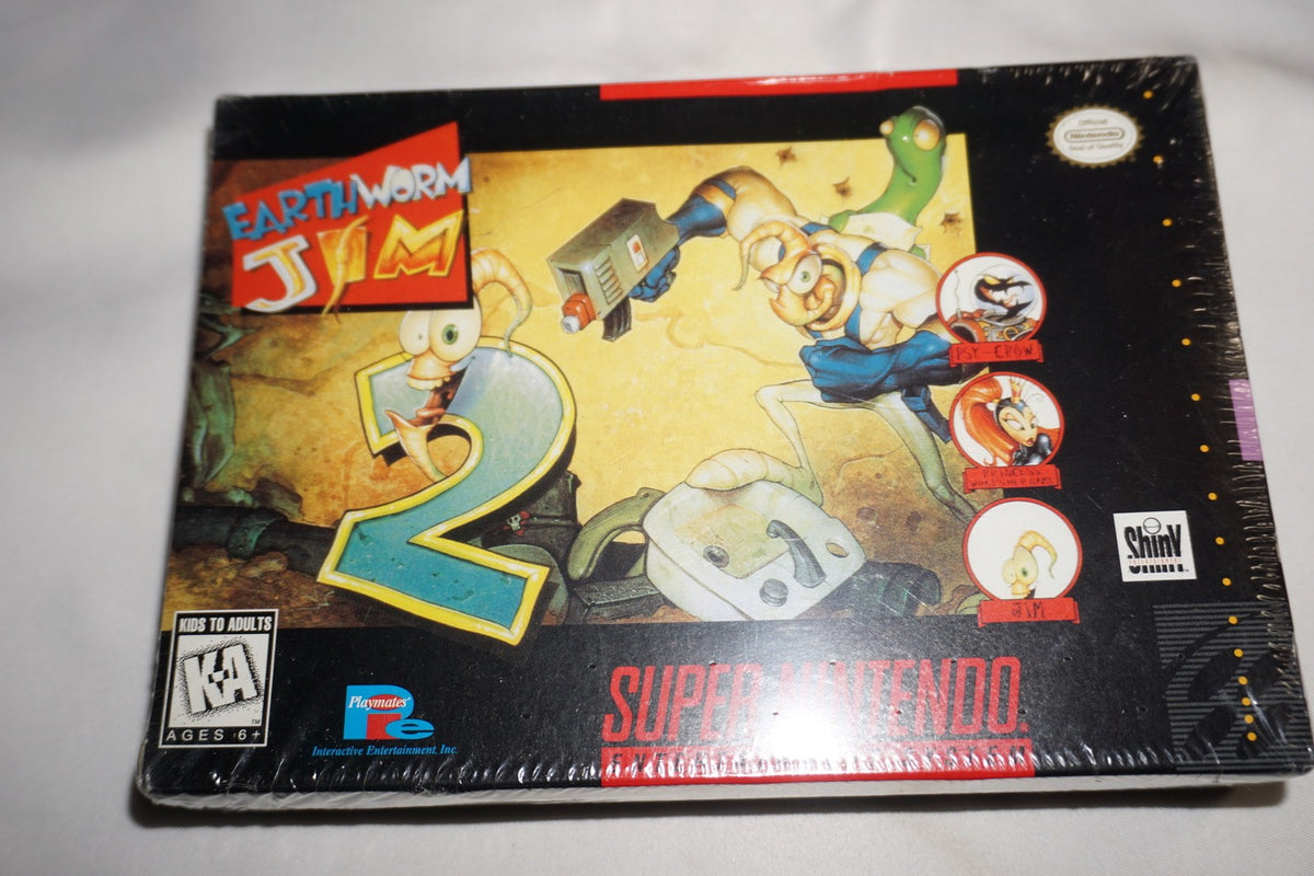 Earthworm Jim 2 (Super Nintendo SNES) NEW Sealed