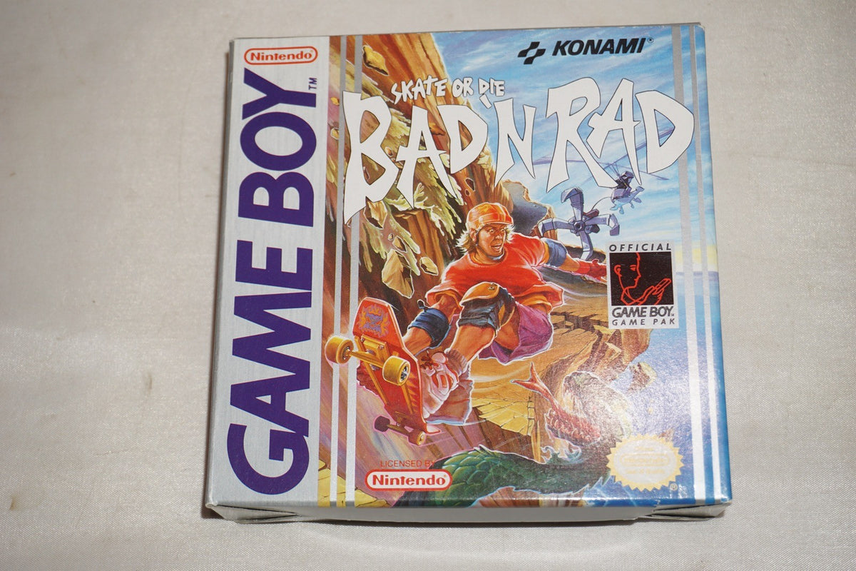 Skate Or Die Bad N Rad (Nintendo Gameboy Game Boy GB) Complete CIB Authentic