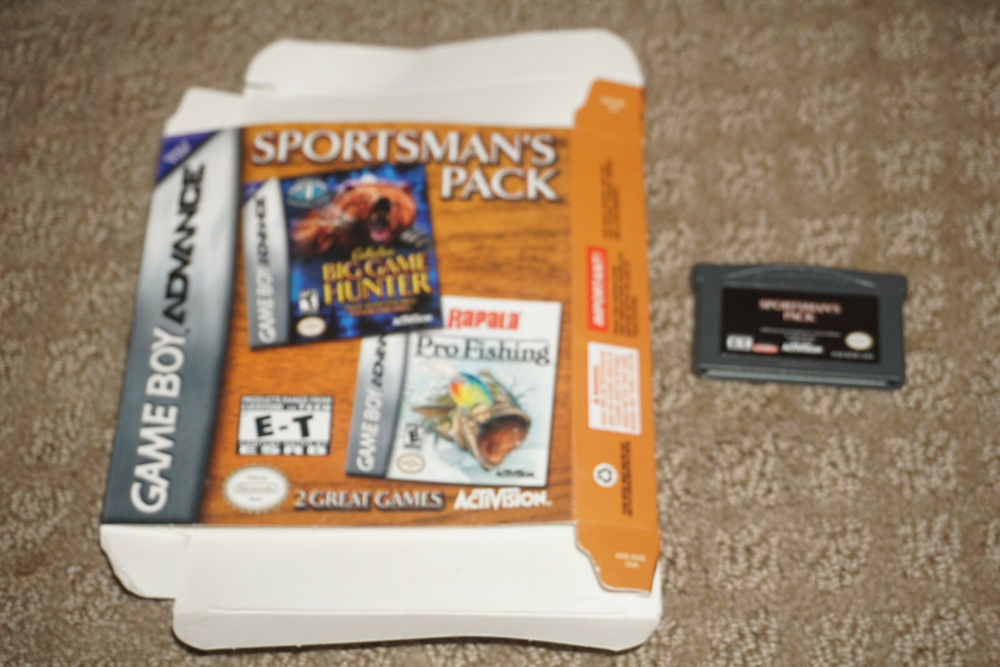 Sportsman's Pack (Nintendo Gameboy Advance Boy GBA) with Box No Manual