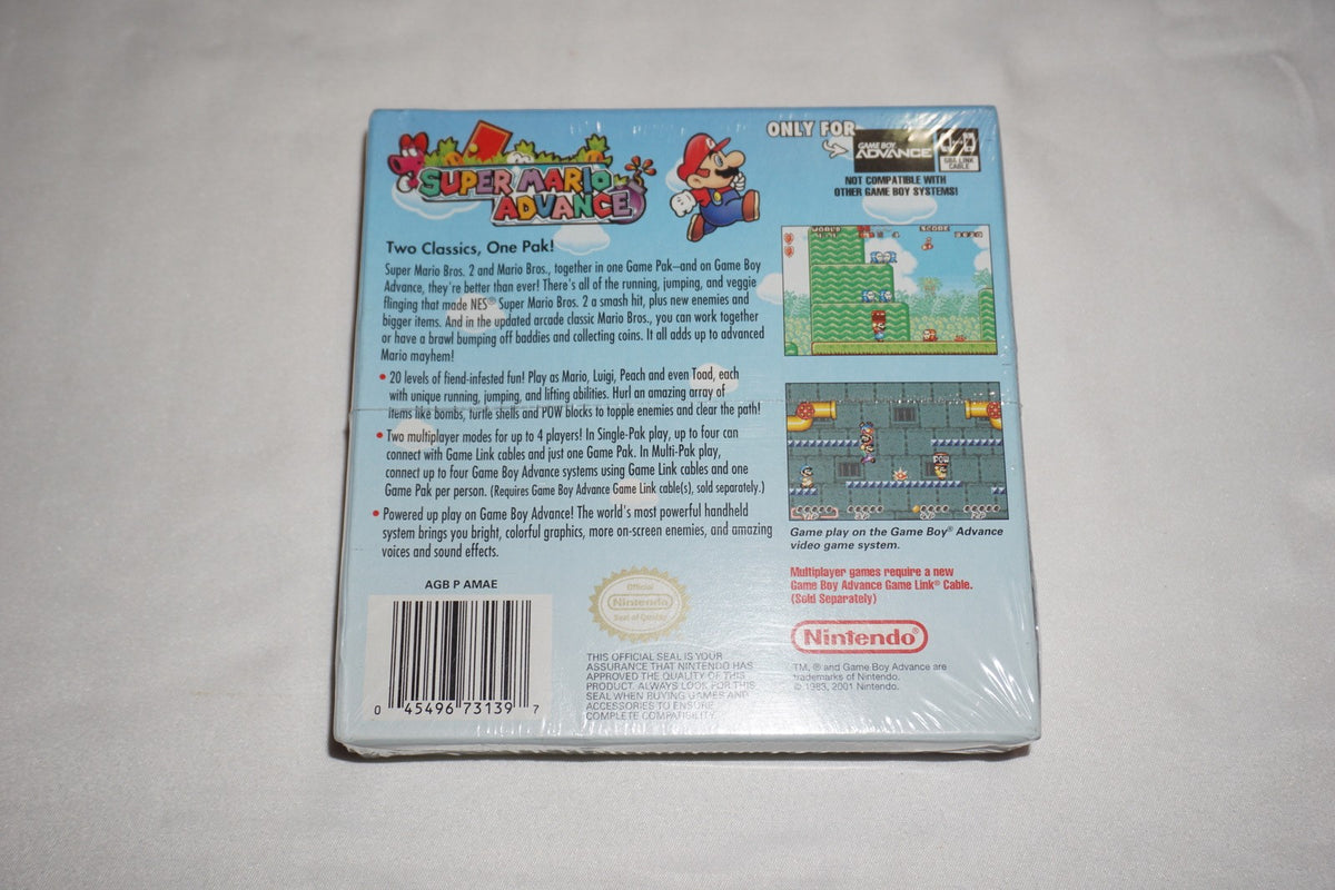 Super Mario Advance (Nintendo Game Boy Advance GBA) NEW Sealed