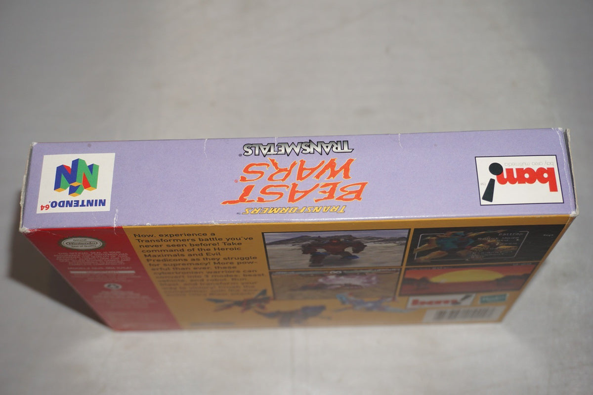 Transformers Beast Wars Transmetals (Nintendo 64 N64) with Box No Manual