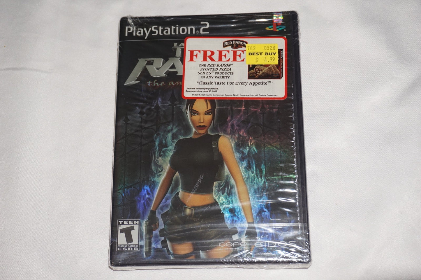 Tomb Raider: Angel of Darkness (Playstation 2 ps2) NEW Red Baron Pizza Variant