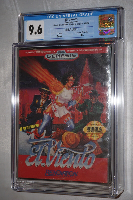 El Viento (Sega Genesis) CGC 9.6 B+ NEW Sealed