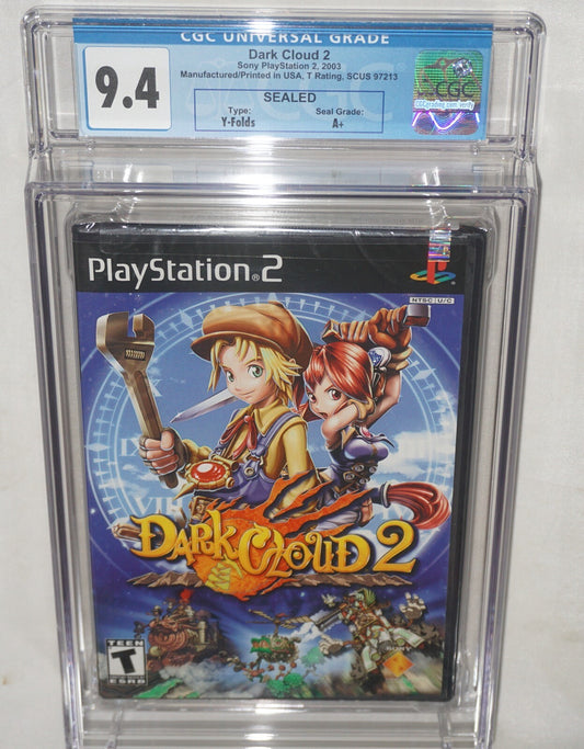 Dark Cloud 2 (Sony Playstation 2 ps2) CGC 9.4 A+ NEW Sealed