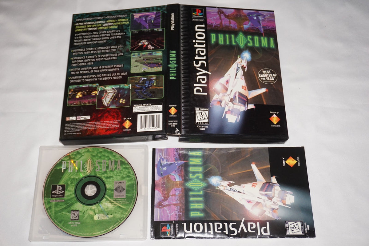 Philosoma (Sony Playstation 1 ps1) Complete Long Box