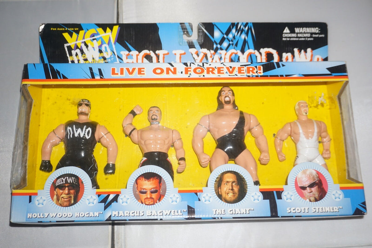 Wcw Nwo Hollywood Hulk Hogan Marcus Bagwell Giant Scott Steiner Figure NEW #10