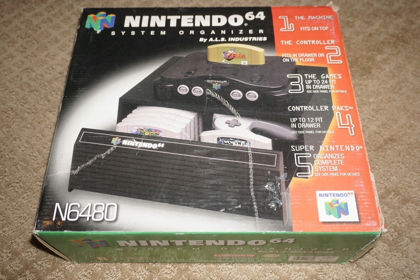 System Organizer N6480 (Nintendo 64 n64) with Box ALS A.L.S