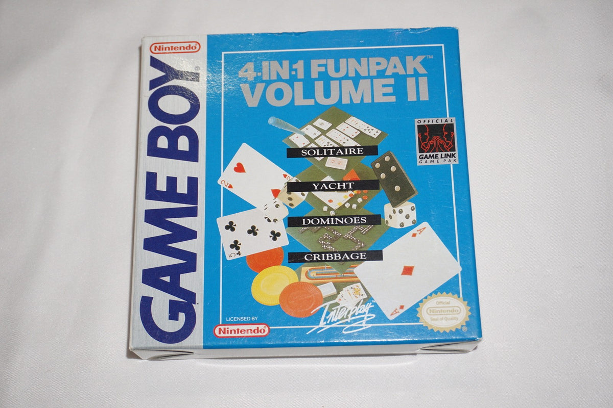 4 In 1 Fun Pak Vol II 2 (Nintendo Game Boy Gameboy) Complete in Box w/ Reg CIB