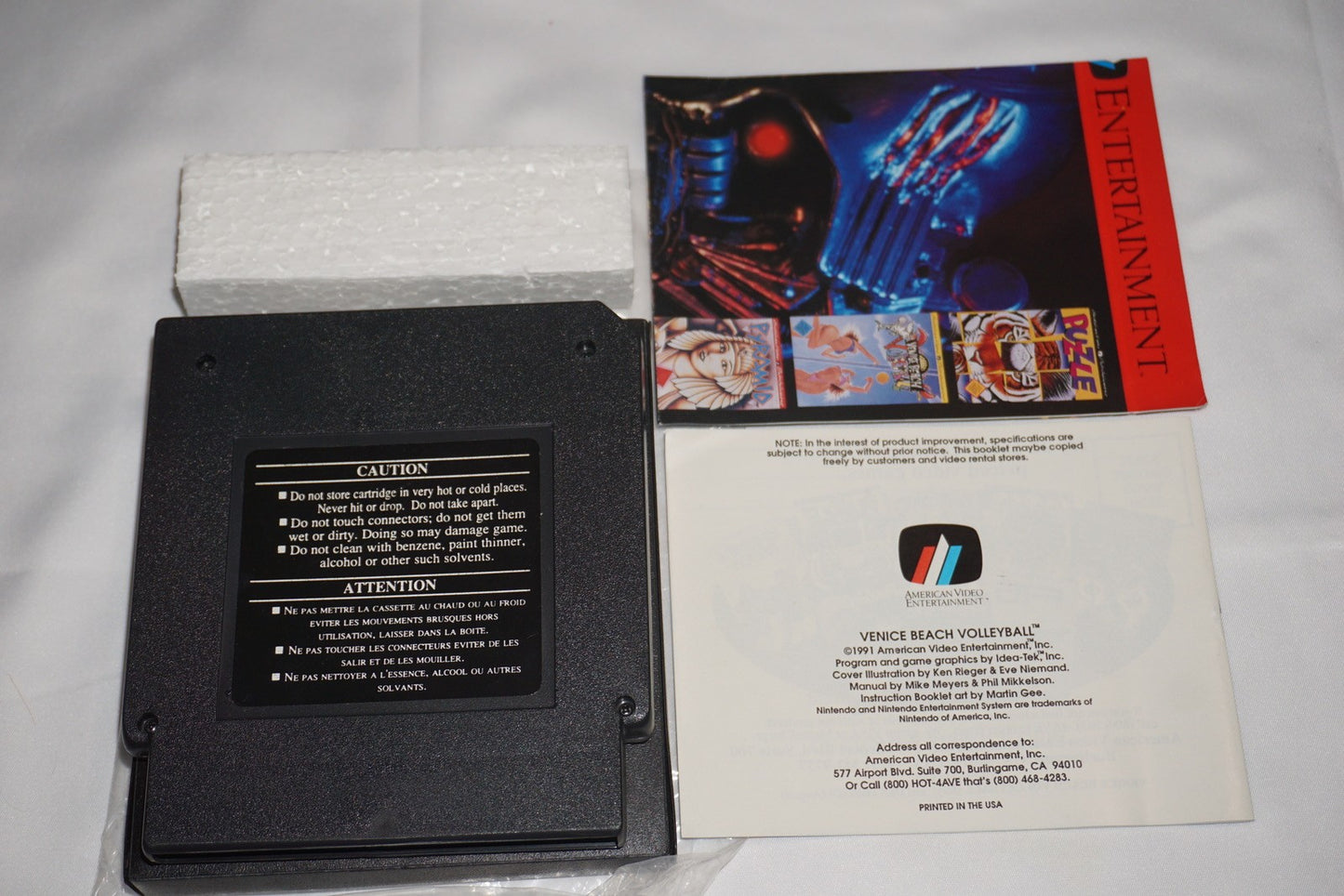 Venice Beach Volleyball (Nintendo NES) Complete in Box CIB