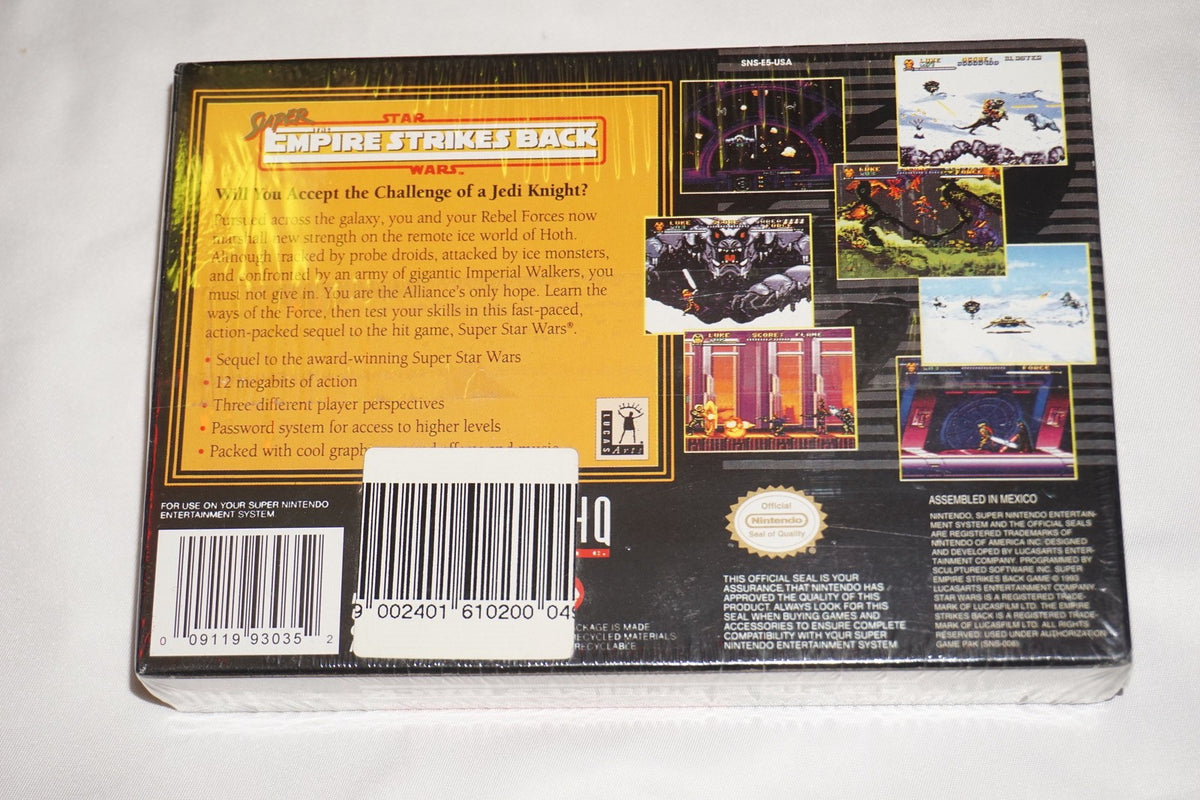 Super Star Wars The Empire Strikes Back (Super Nintendo SNES) NEW Sealed