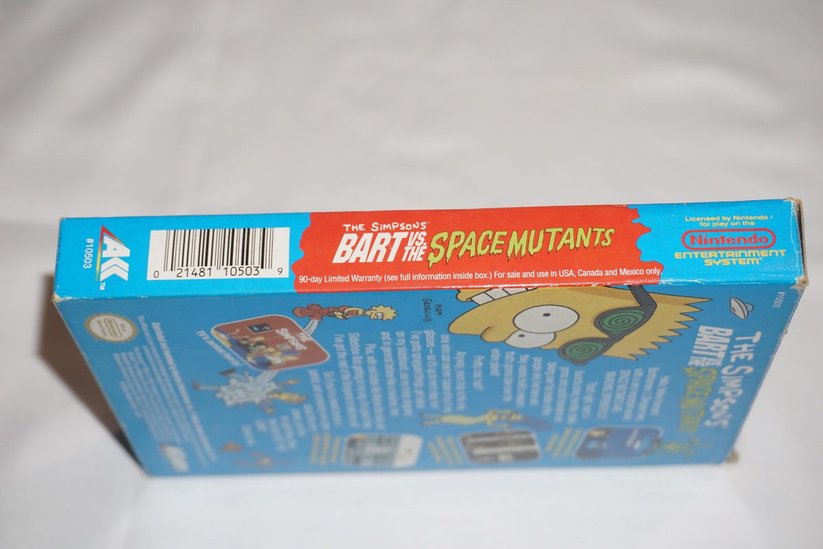 Simpsons Bart vs Space Mutants (Nintendo NES) Complete in Box CIB
