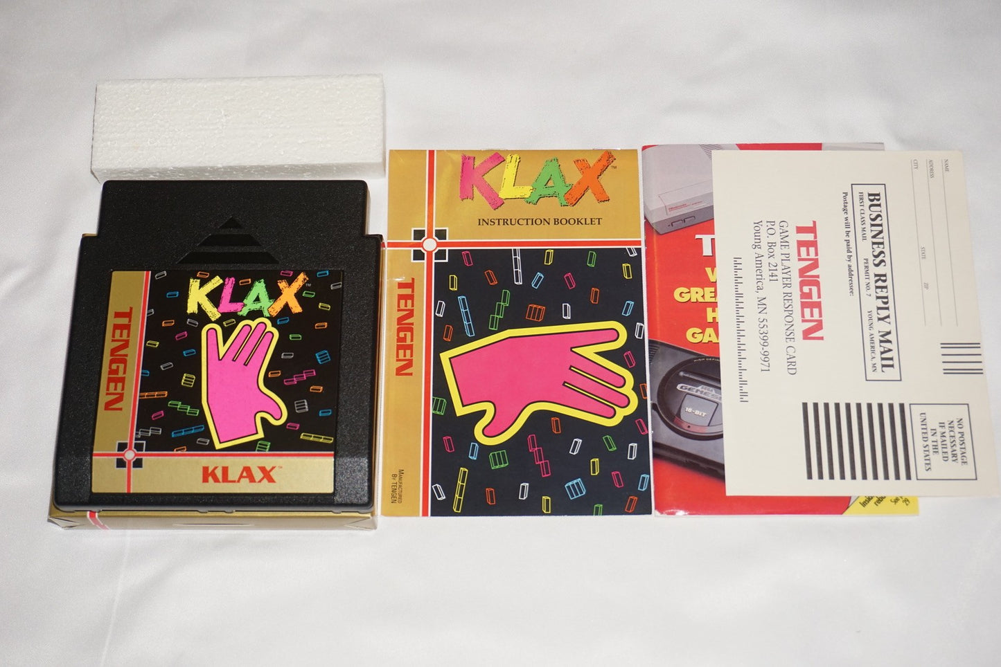Klax (Nintendo NES) Complete in Box w/ Reg CIB