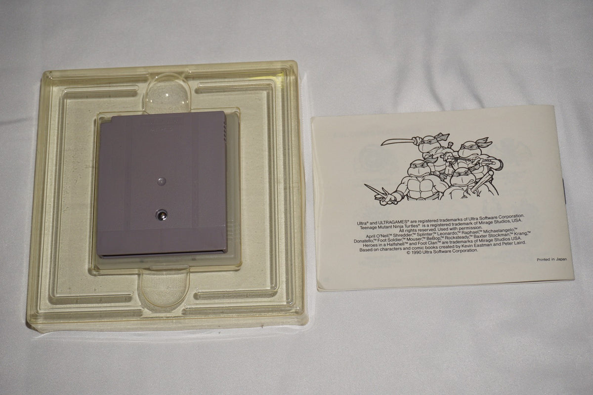 Teenage Mutant Ninja Turtles Fall of Foot Clan Game Boy Gameboy Complete CIB