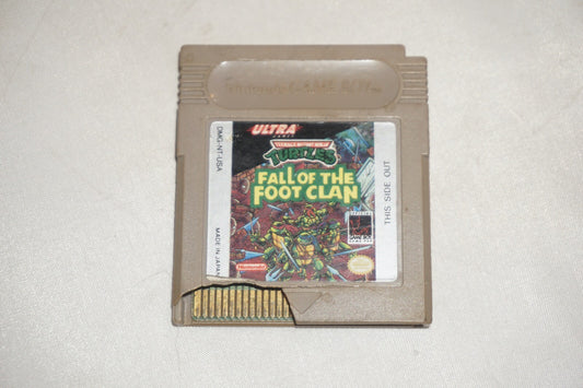 Teenage Mutant Ninja Turtles: Fall of the Foot Clan Gameboy Game Boy Cart Tested