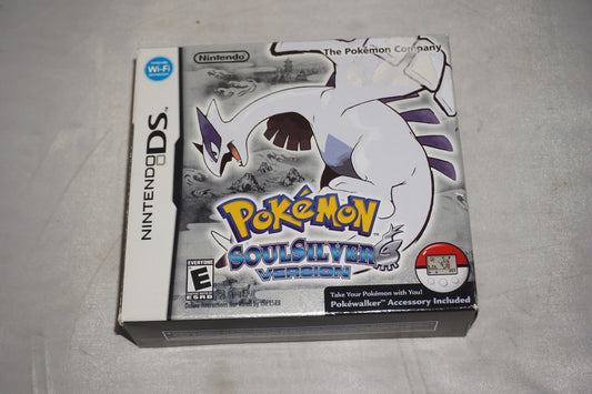 Pokemon Soulsilver (Nintendo DS) Complete in Box w/ Pokewalker CIB AUTHENTIC