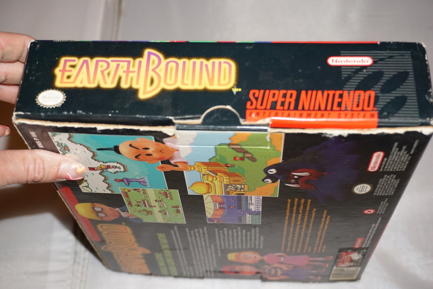 Earthbound (Super Nintendo SNES) Complete in Box CIB Guide Cards