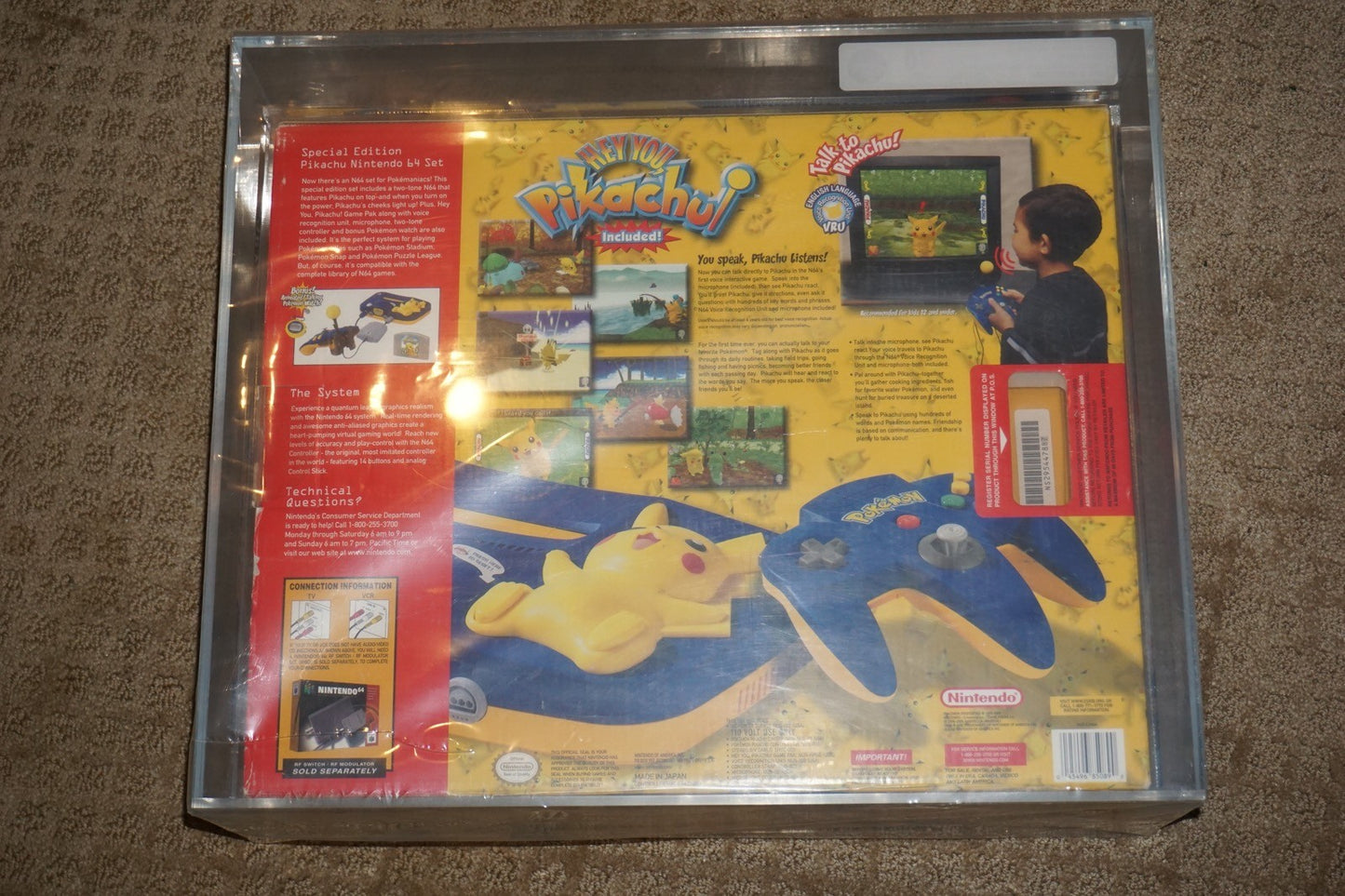 Pikachu Nintendo 64 N64 System Console NEW Factory Sealed In Box VGA 70