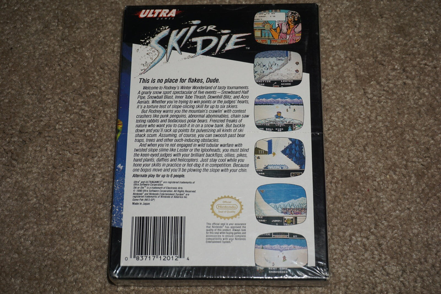 Ski Or Die (Nintendo NES) NEW Factory Sealed