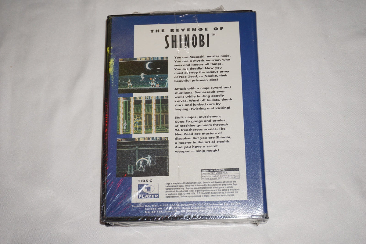 Revenge of Shinobi Classic (Sega Genesis) NEW Sealed