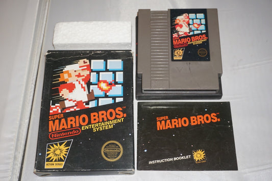 Super Mario Bros HANGTAB (Nintendo NES) Complete in Box CIB #2