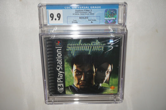 Syphon Filter 3 (Sony Playstation ps1) CGC 9.9 A+ NEW Sealed