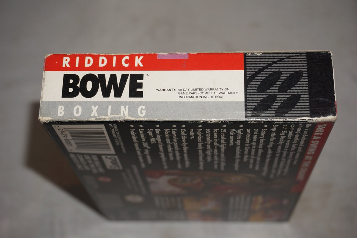 Riddick Bowe Boxing (Super Nintendo SNES) Complete in Box CIB
