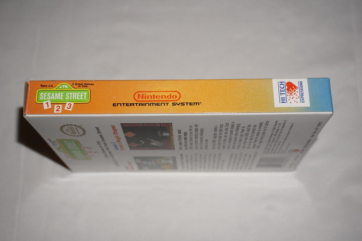 Sesame Street 123 (Nintendo NES) Complete in Box CIB
