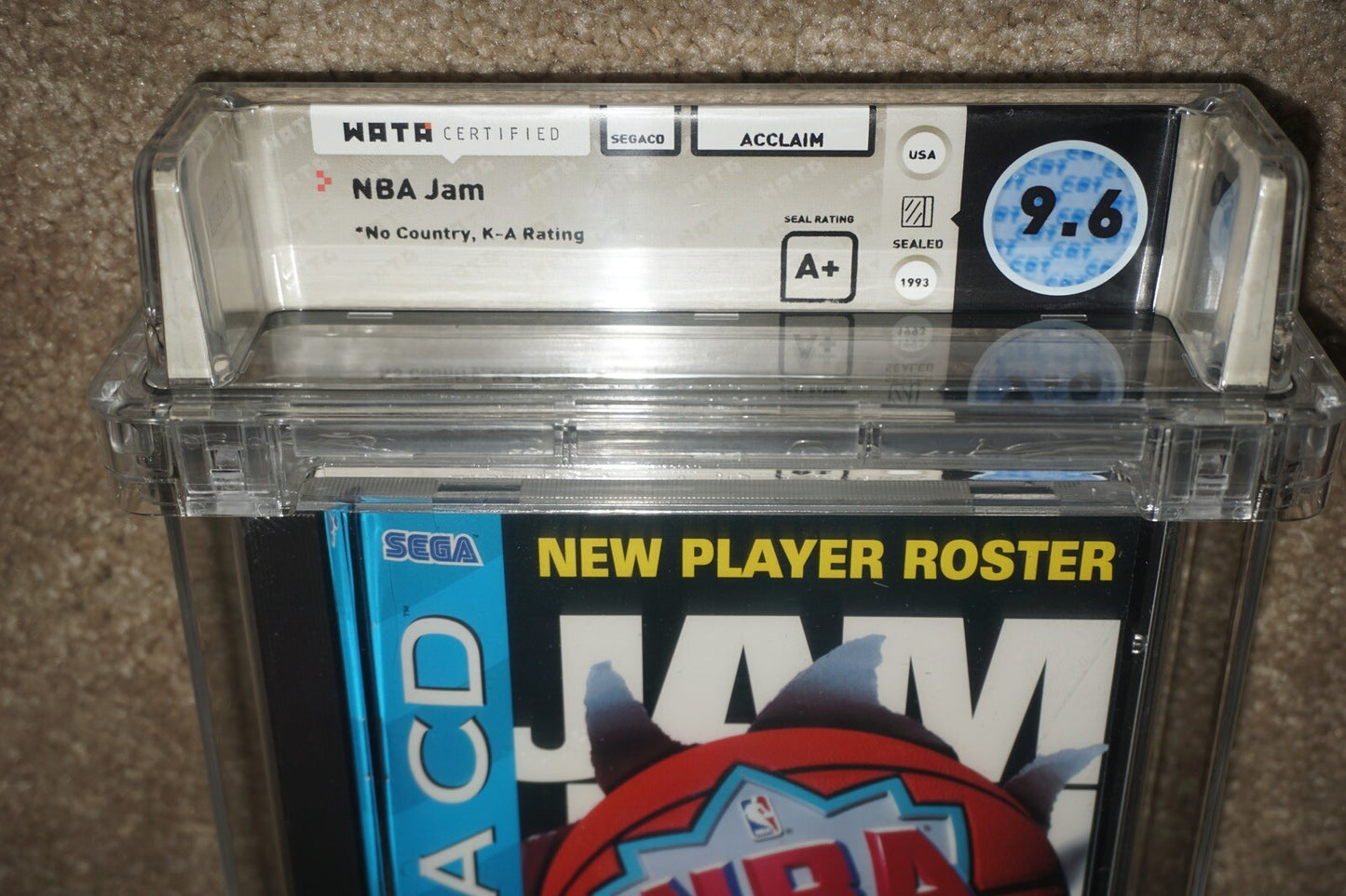 Nba Jam (Sega CD) WATA 9.6 A+ NEW Factory Sealed