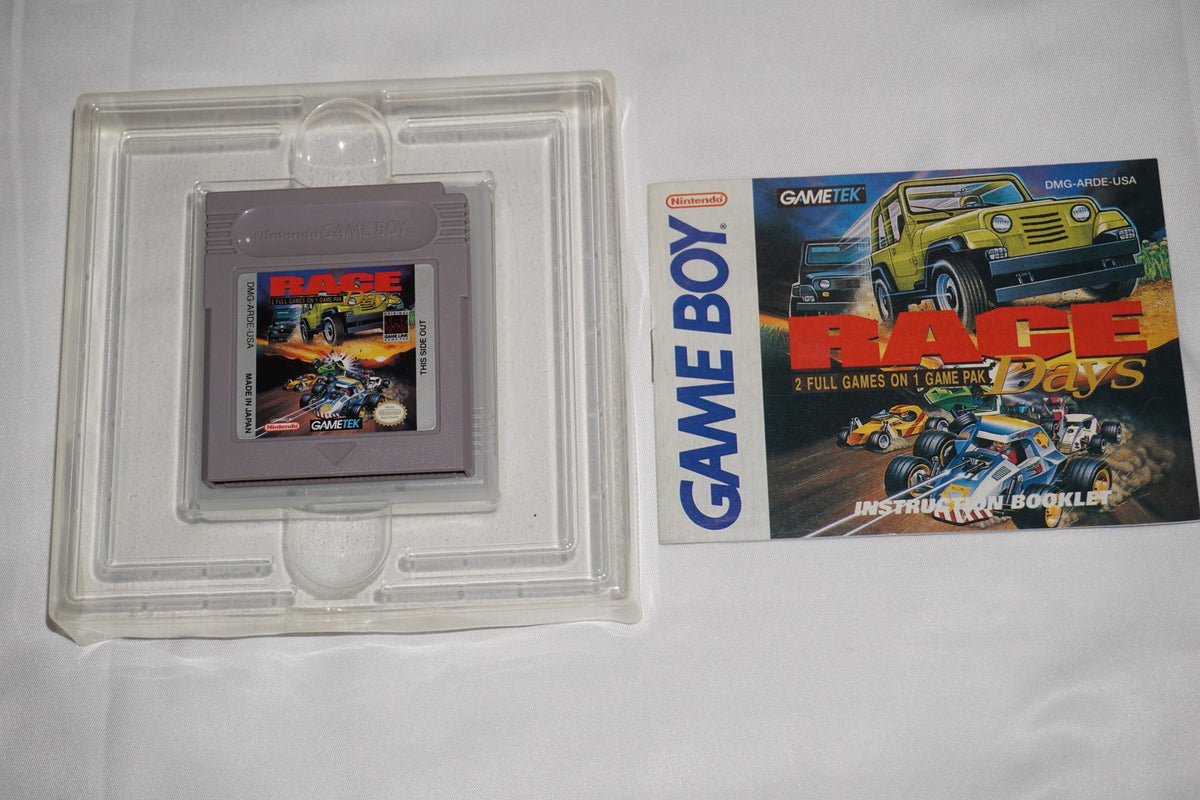 Race Days (Nintendo Game Boy Gameboy) Complete in Box CIB