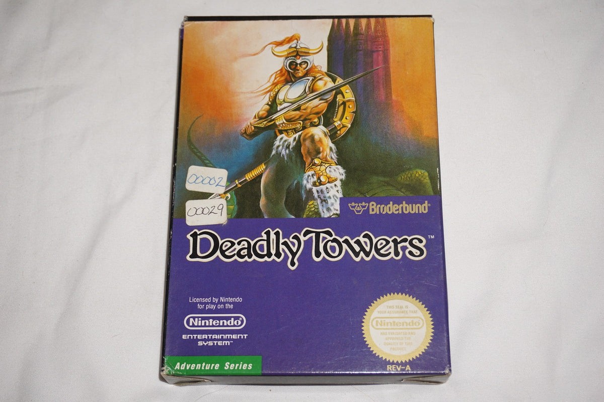 Deadly Towers (Nintendo NES) Complete in Box CIB