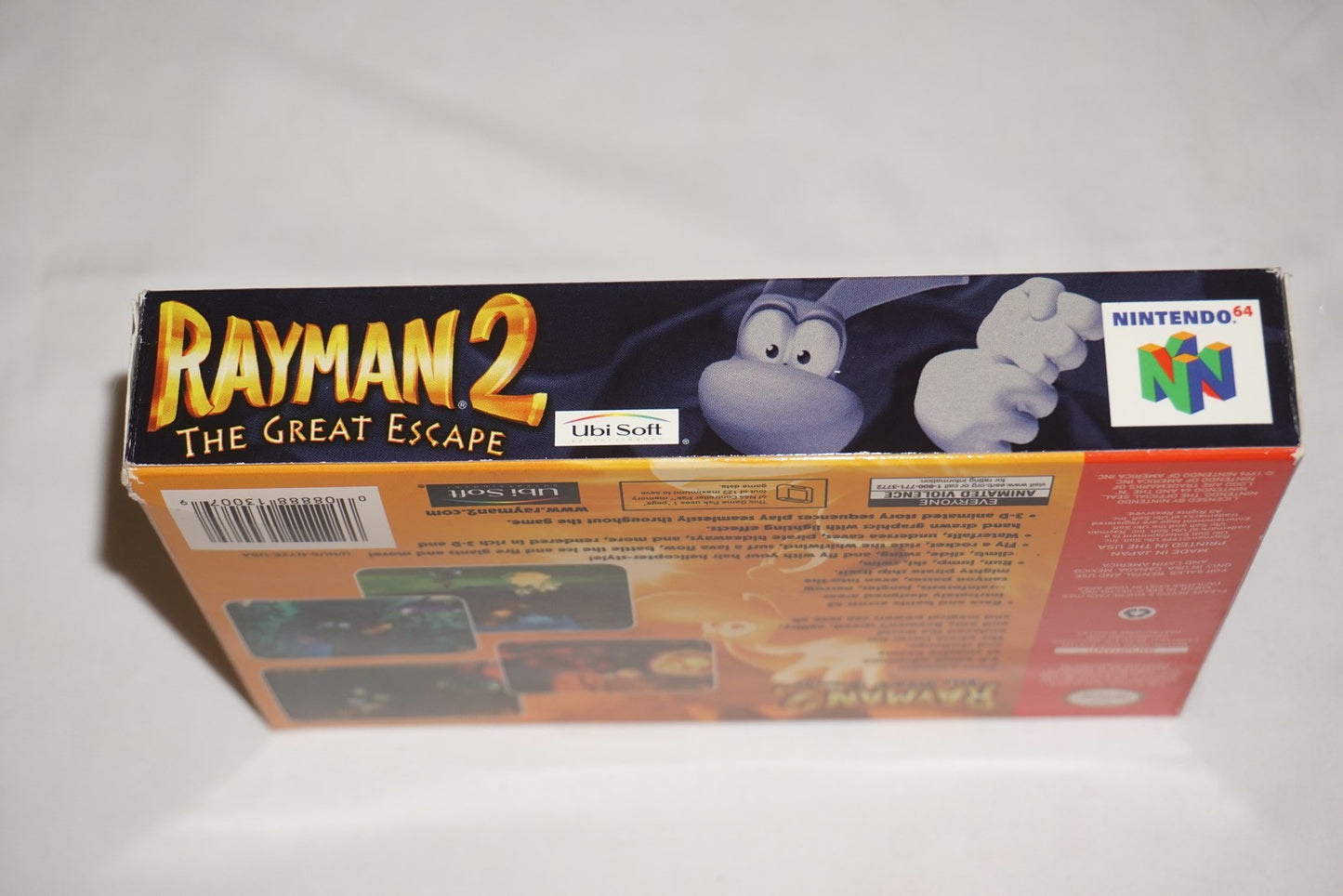 Rayman 2 (Nintendo 64 N64) Complete in Box w/ Reg & Tattoo Variant CIB