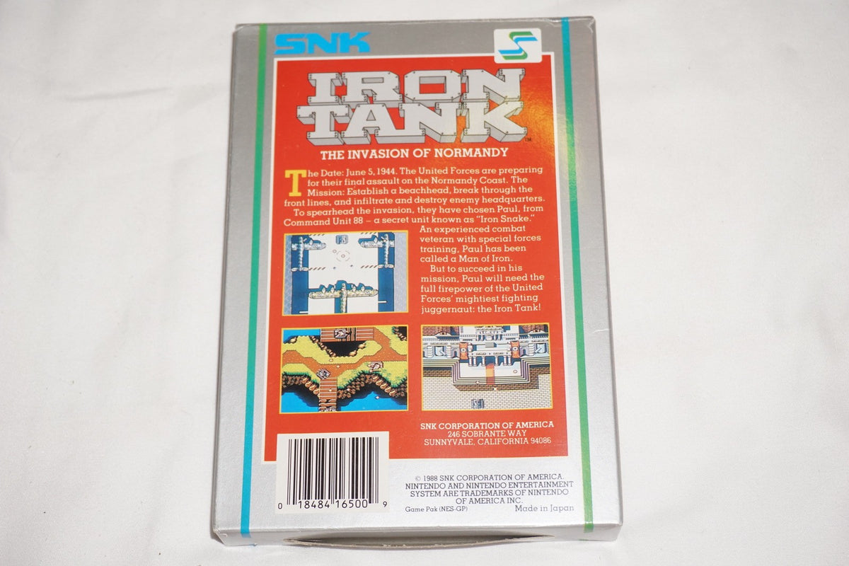 Iron Tank (Nintendo NES) Complete in Box CIB